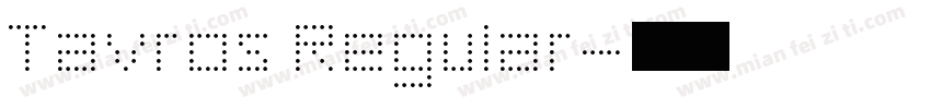 Tavros Regular字体转换
